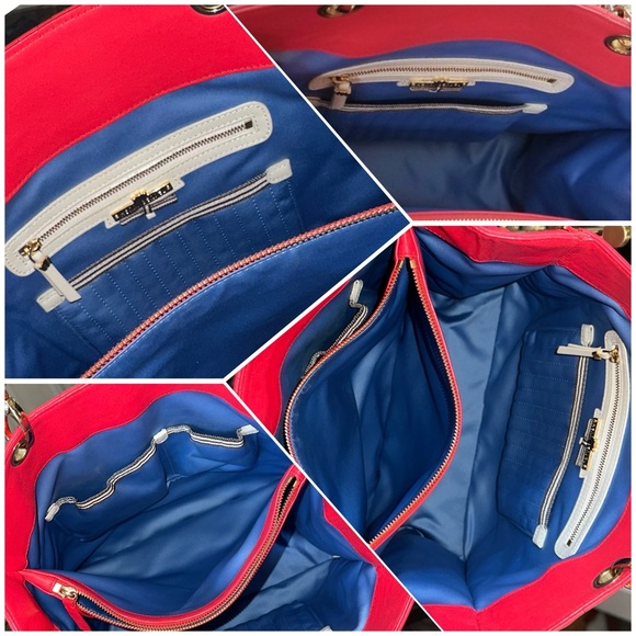 HENRI BENDEL No. 7 Quilted, Expandable Zip Tote in Pink Lambskin Leather EUC - Picture 13 of 16